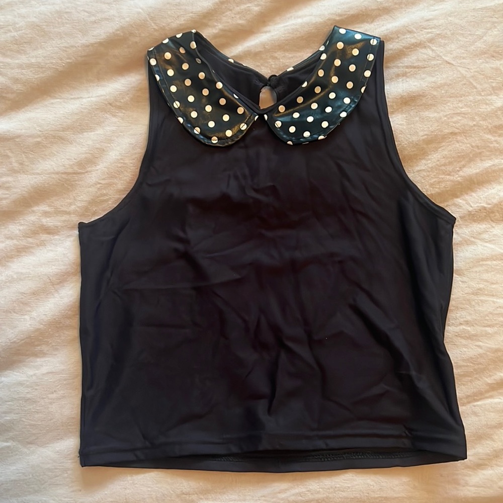 Black Milk Polka Dot Crop Top medium